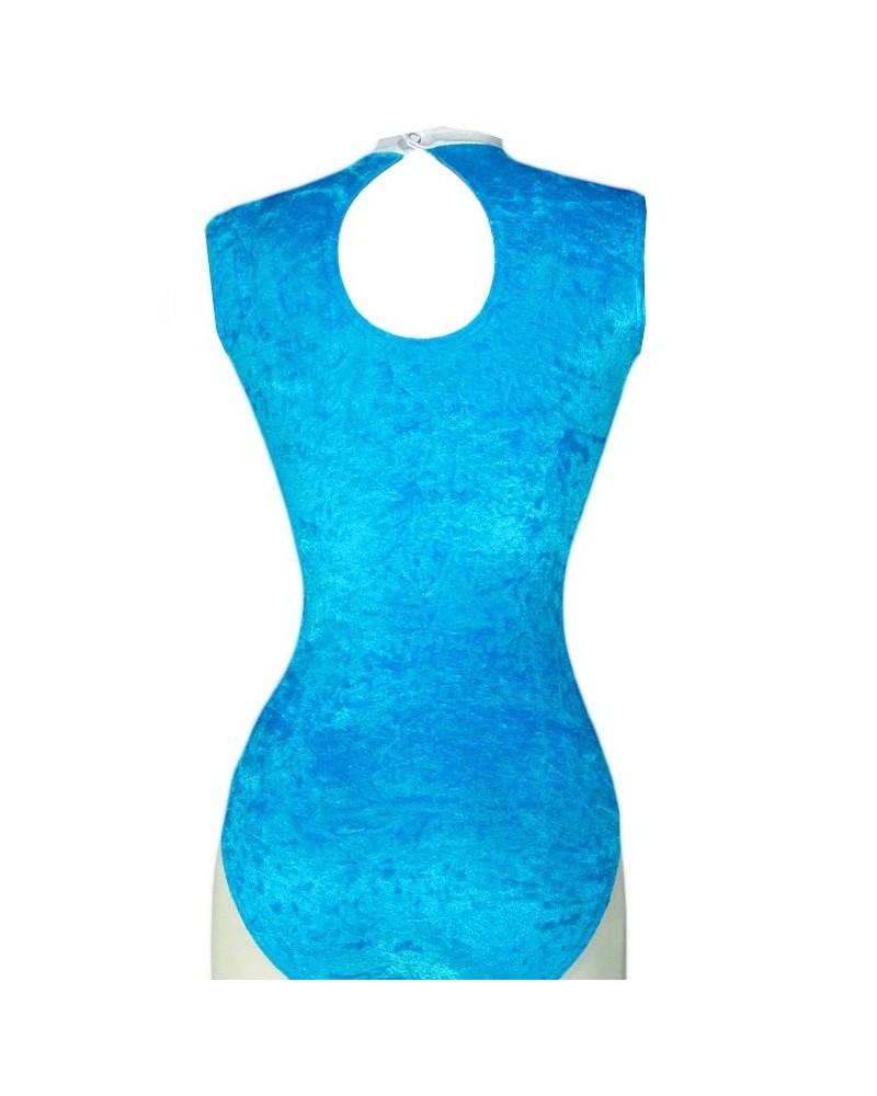 Clubturnpakje Anais-01, metallic blauw en turquoise – weergave 2