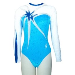 Clubturnpakje Bessy-02, turquoise en wit