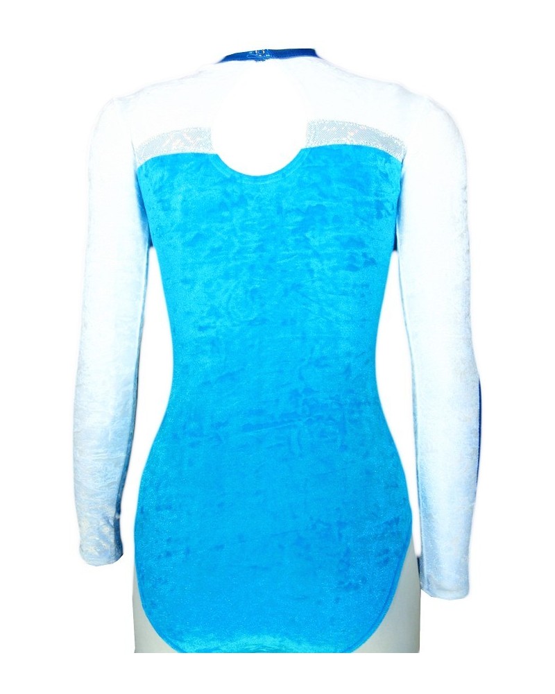 Clubturnpakje Bessy-02, turquoise en wit – weergave 2