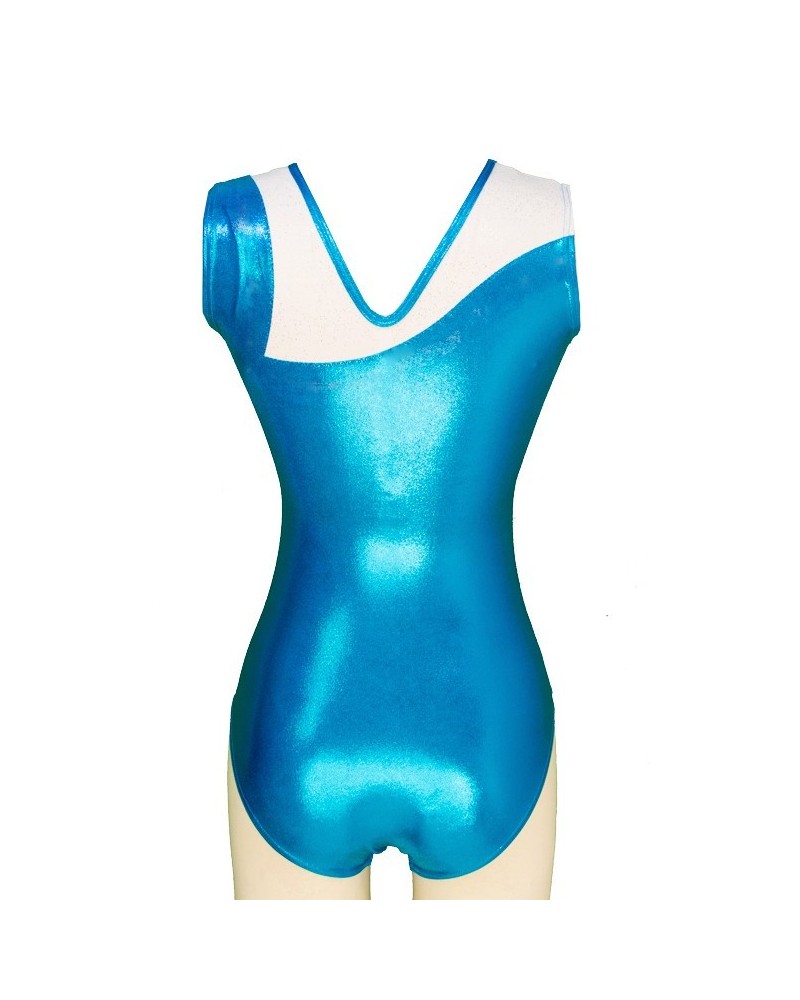 Vereinsturnanzug Lilou-01, Metallic-Türkis – Ansicht 2