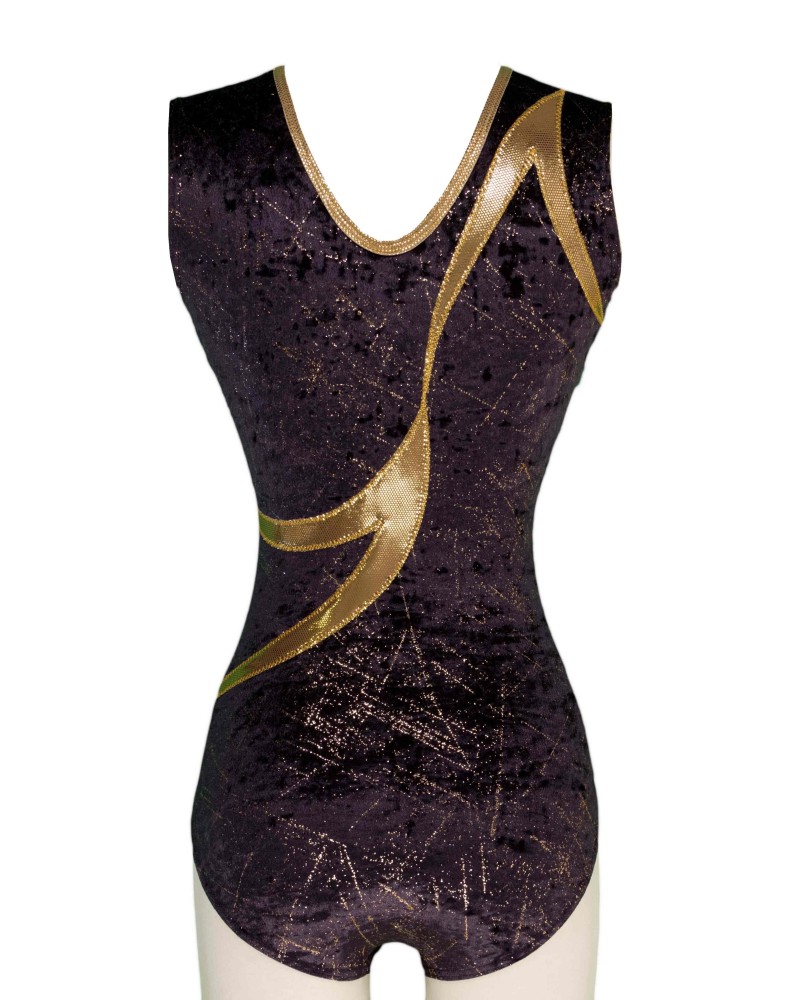 Clubturnpakje Jade-02, glinsterend brons en goud – weergave 2