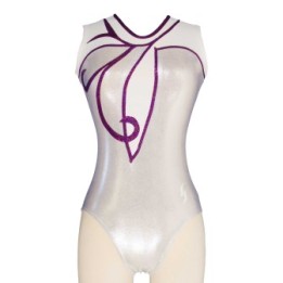 Vereinsturnanzug Isa-13, Metallic-Silber und Violett